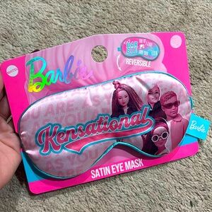 Nwt Barbie reversible satin eye mask